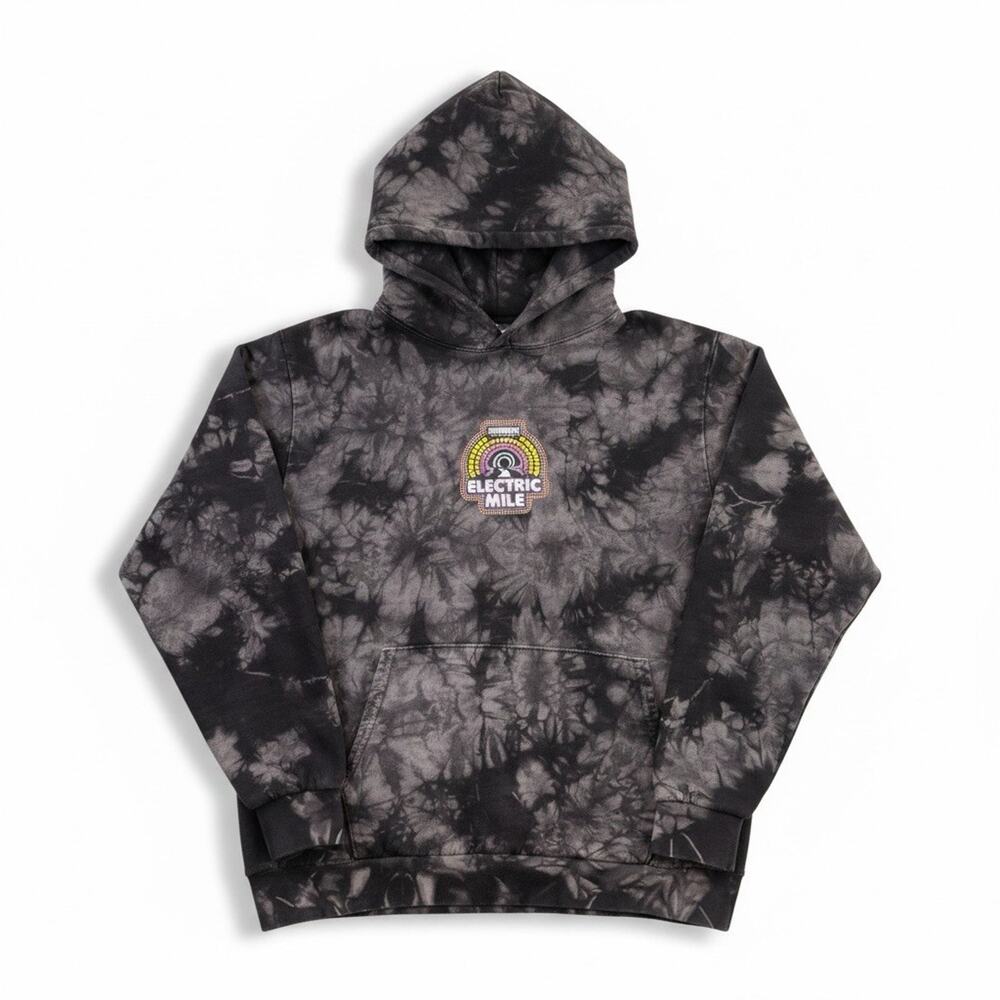 Insomniac Wide Awake Since 93 Tie Dye Crewneck Sweatshirt XL Rave EDM Made USA